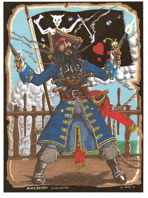 Blackbeard By Saintalbans On Deviantart Pirate Art Pirate Images