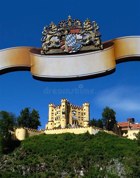 The Castle Of Hohenschwangau In Germany Fairy Tale Landscape Winter