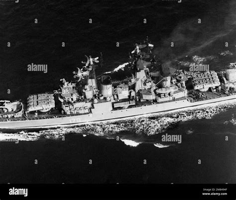 An Elevated Port Amidships View Of A Soviet Kynda Class Guided Missile