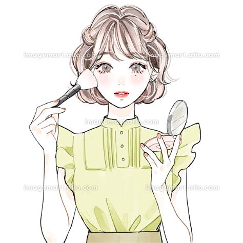 20代女性可愛い系メイクのイラスト素材 174698905 イメージマート