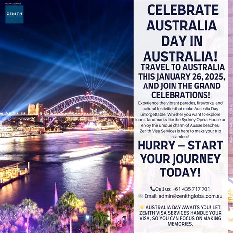 Zenith - 🌏 Celebrate Australia Day in Australia! 🌏 🇦🇺 Travel to