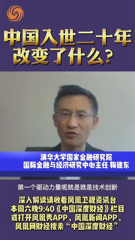 中国入世二十年改变了什么？凤凰网视频凤凰网