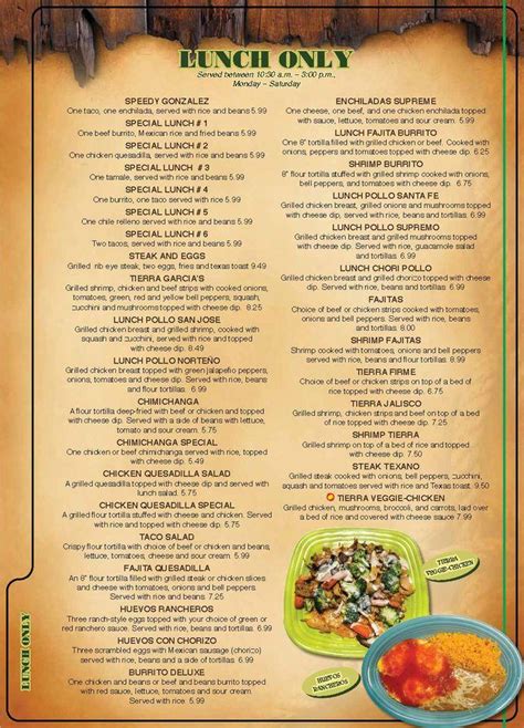 Menu At Papa Grande Mexican Restaurant Owensboro 544 Southtown Blvd