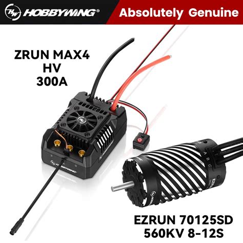 Hobbywing EZRUN MAX4 HV 300A 6 12S Brushless ESC 70125SD KV560 8 12S 4