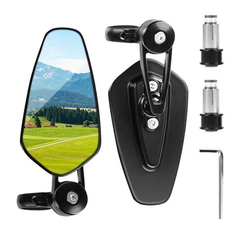 Addmotor Bike Mirror, Universal Handlebar Mount, Rotatable Rear View ...