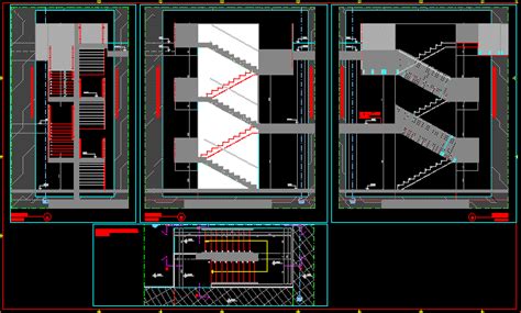 Escalera En Autocad Librería Cad