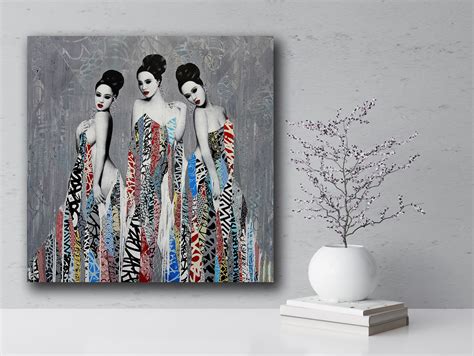 Geisha Painting Japanese Art Asian Girl Nude Naked Asian Girl Asian