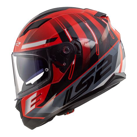 Ls2 Ff320 Stream Evo Shadow Red White | Tracktion Motorcycles