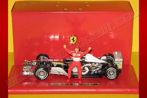 Mattel Hot Wheels 2003 Ferrari 2003 Ferrari F2003 GA M Schumacher 1 Sixt Time World Chrome