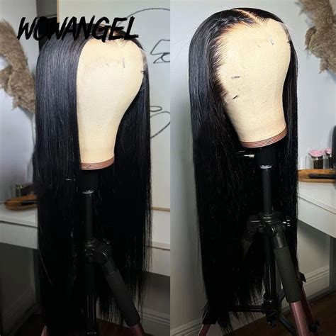 Wowangel 13x6 Skinlike Real Hd Lace Front Wig Silk Straight Glueless