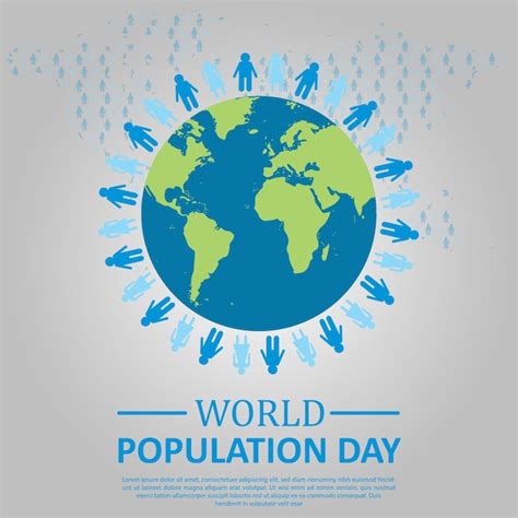 Premium Vector World Population Wishing Post Design Vector File