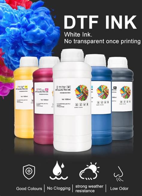 Winnerjet Ml Colors Wh Bk C M Y Dtf Ink Direct Transfer Film Ink