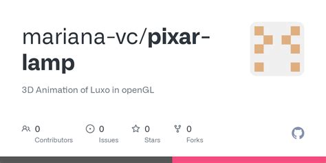 GitHub - mariana-vc/pixar-lamp: 3D Animation of Luxo in openGL