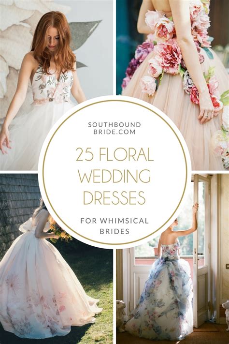 25 Floral And Flower Wedding Dresses Southbound Bride