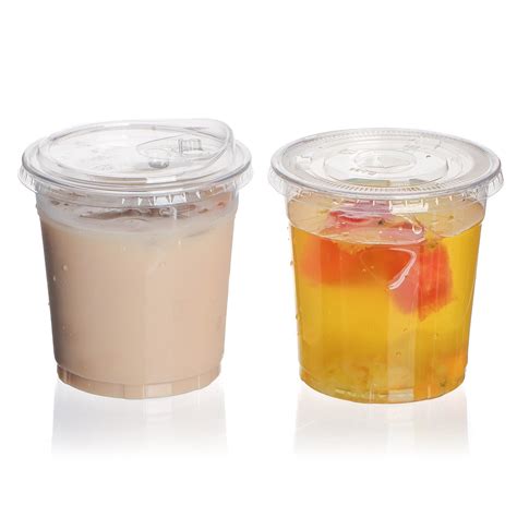 Hot Sale Cold Drinking Clear Milk Tea Cold Drink Pet Plastic Cups