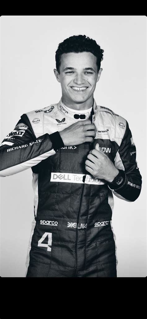 Lando Norris Norris Black And White Formula 1