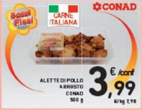 Alette Di Pollo Arrosto Conad G Offerta Di Conad