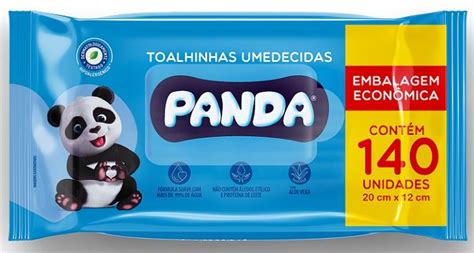 TOALHAS UMEDECIDAS PANDA SEM TAMPA 20X12CM Wilso Distribuidor