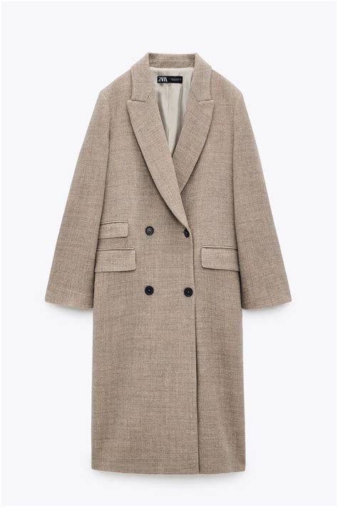 Manteau en laine beige soldé Zara Zara 20 manteaux soldés à shopper