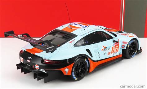 IXO MODELS LEGT18008 Scale 1 18 PORSCHE 911 991 RSR 4 0L TEAM GULF