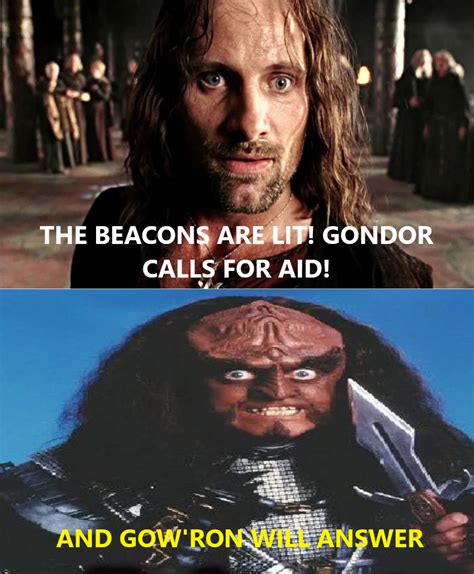 The Beacons Are Lit Inspired By A Previous Meme Rlotrmemes