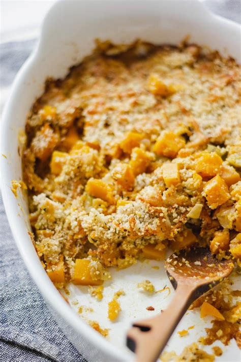 Cheesy Roasted Butternut Squash Casserole Brooke Basinger Butternut