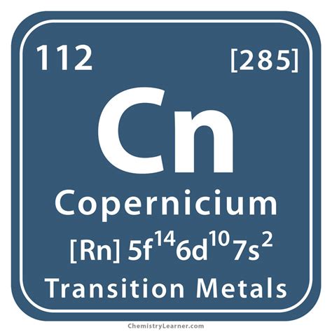 Copernicium Facts, Symbol, Discovery, Properties, Uses