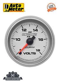 AUTOMETER Auto Meter Ultra Lite Electric Voltmeter Gauge