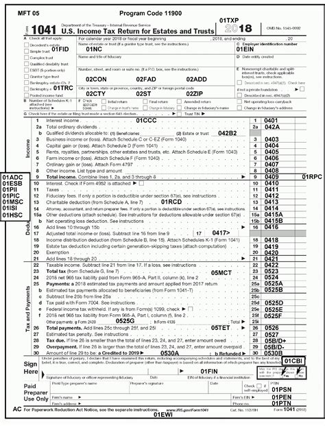 Form 1041es Estimated Income Tax For Estates And Trusts