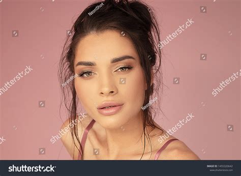 Woman Beauty Face Sexy Brunette Lady Stock Photo 1455320642 Shutterstock