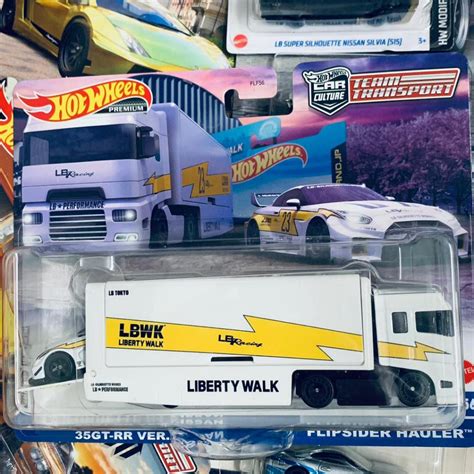 Hot Wheels New Case LBWK GTR R35 Car Culture Premium Team Transport Nissan Silva Truck