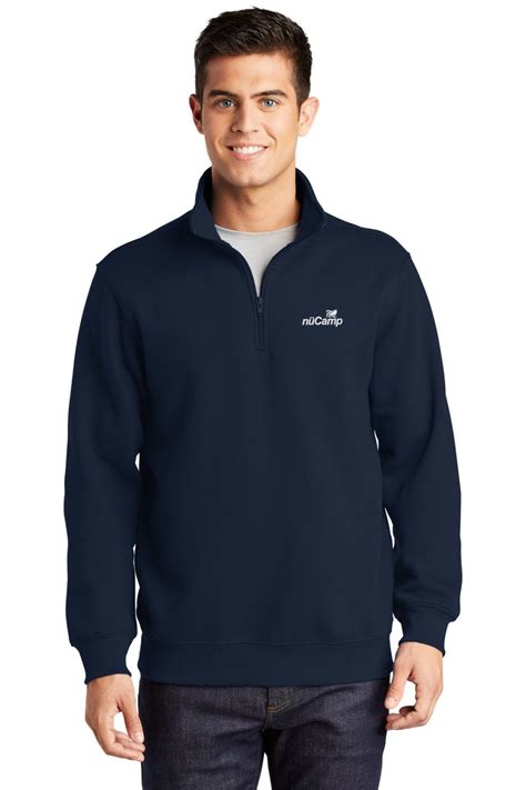 Men S 1 4 Zip Navy NuCamp Store