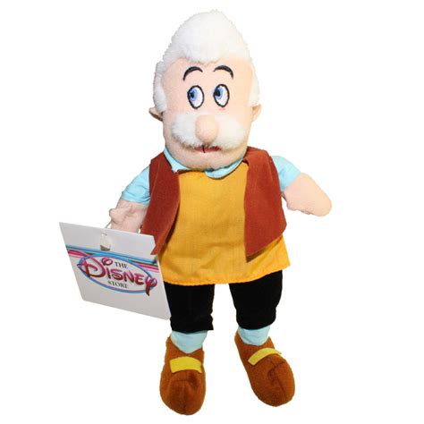 Disney Bean Bag Plush Geppetto Pinocchio Inch Bbtoystore