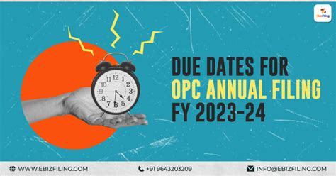 Important Due Dates For Opc Annual Filing For Fy 2023 24 Ebizfiling