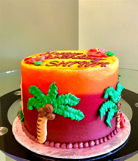 Tropical Sunset Layer Cake Classy Girl Cupcakes