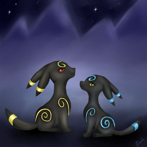 Artstation Umbreon And Shiny Umbreon