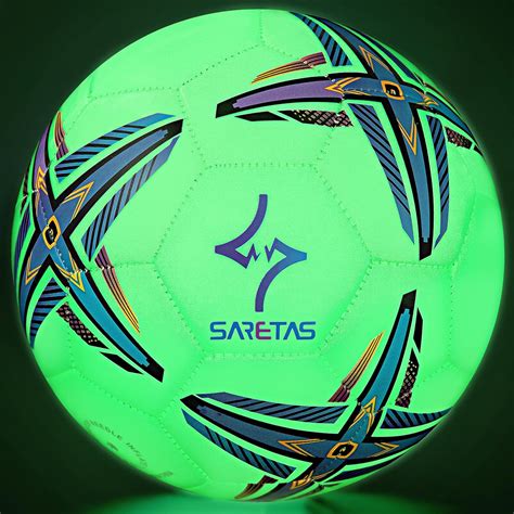 Saretas Bal N De F Tbol Que Brilla En La Oscuridad Tama O Pelota