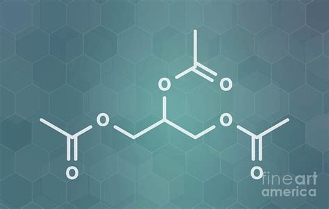 Triacetin Molecule Photograph by Molekuul/science Photo Library - Pixels