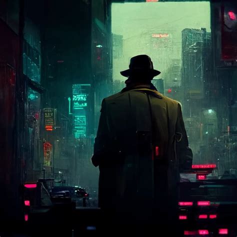 Cyberpunk Detective Noir In The Style Of Roger Deakins Midjourney