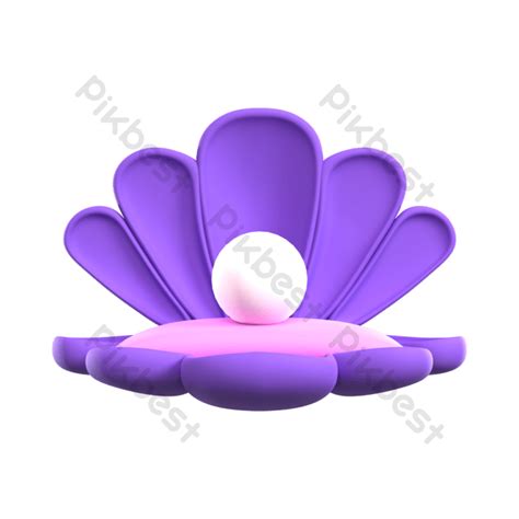 Sea Shell 3d Illustration Png Images Psd Free Download Pikbest