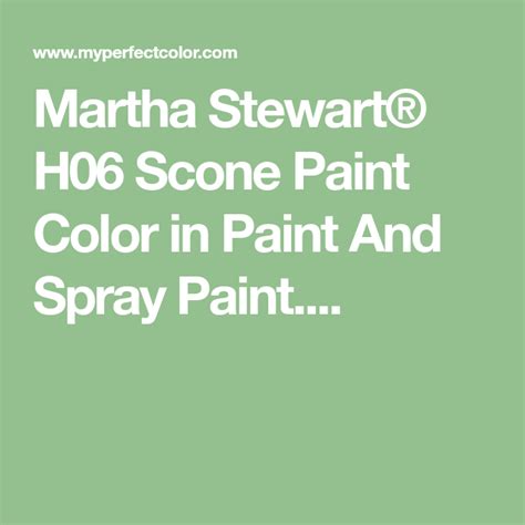 Martha Stewart® H06 Scone Paint Color In Paint And Spray Paint