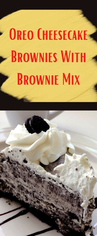 Oreo Cheesecake Brownies Recipe