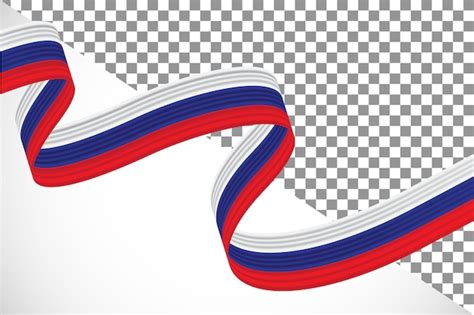 Fita 3d da bandeira da rússia 17 PSD Premium