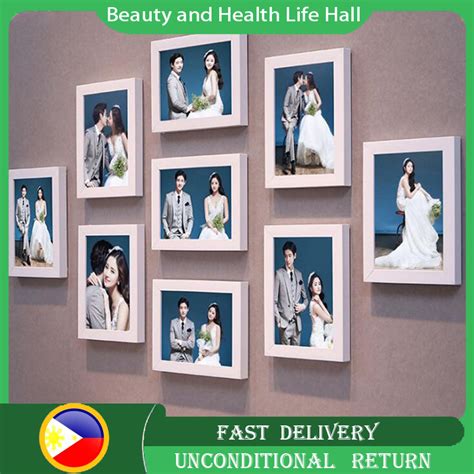 9pcs 7 Inch Picture Frames For Wall Photo Set Picture Frame Wall Decor