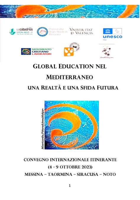 Convegno Internazionale Global Education nel Mediterraneo Una realtà