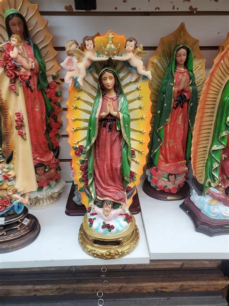 Virgen De Guadalupe C Angeles Statue No.25037 Catholic Our Lady ...