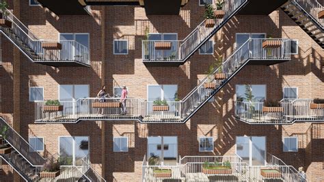 Social Balconies Designed To Encourage Resident Interaction