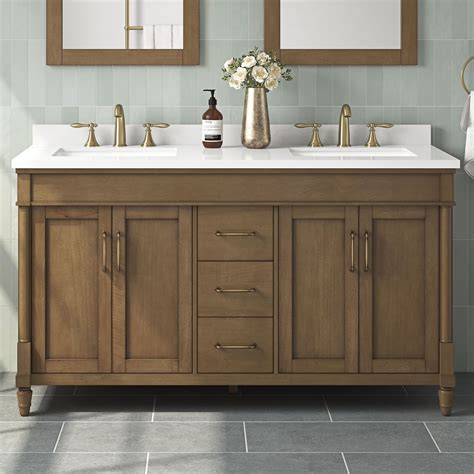 Birch Lane™ 60 Double Bathroom Vanity With Engineered Marble Top