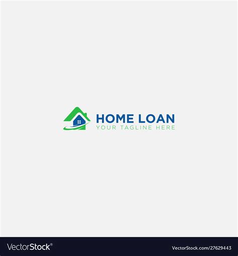 Modern and home loan logo designs Royalty Free Vector Image