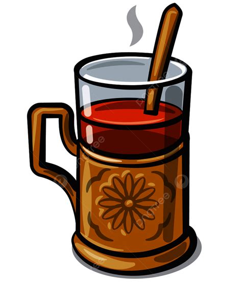 Turkish Tea Vector PNG Images Illustration Of Turkish Traditional Tea